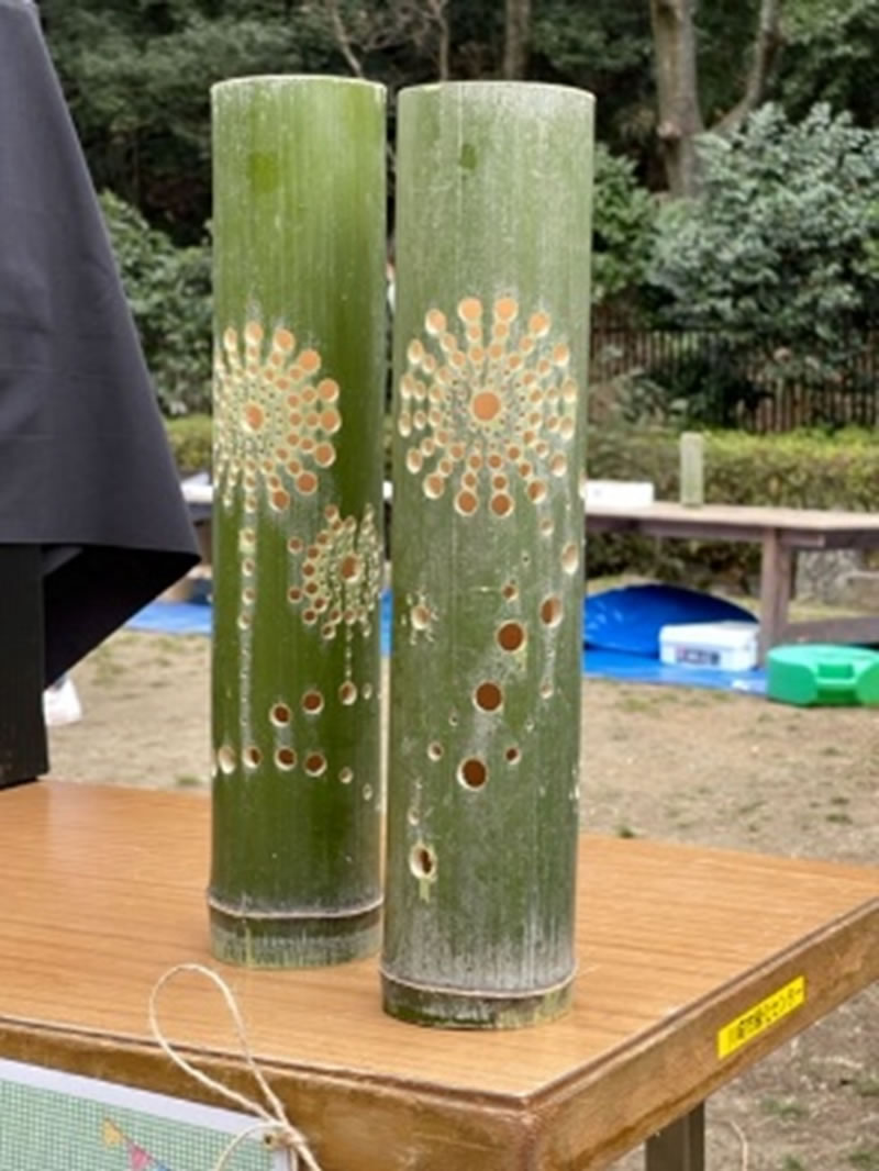 竹灯篭の制作ワークショップ