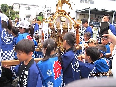 菅生神社祭礼　子ども神輿