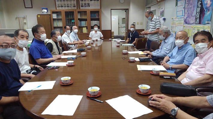 宮崎中学校避難所運営会議（大塚町内会）