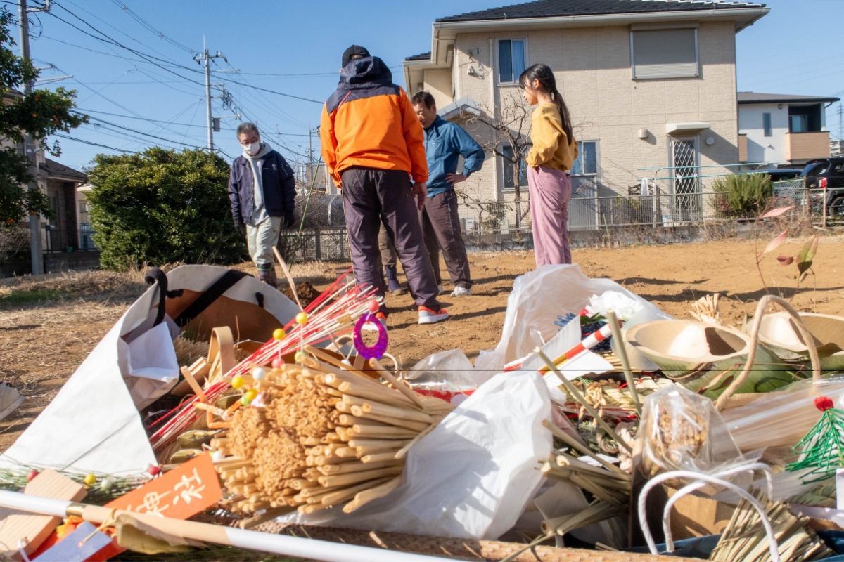 長沢自治会 どんど焼き